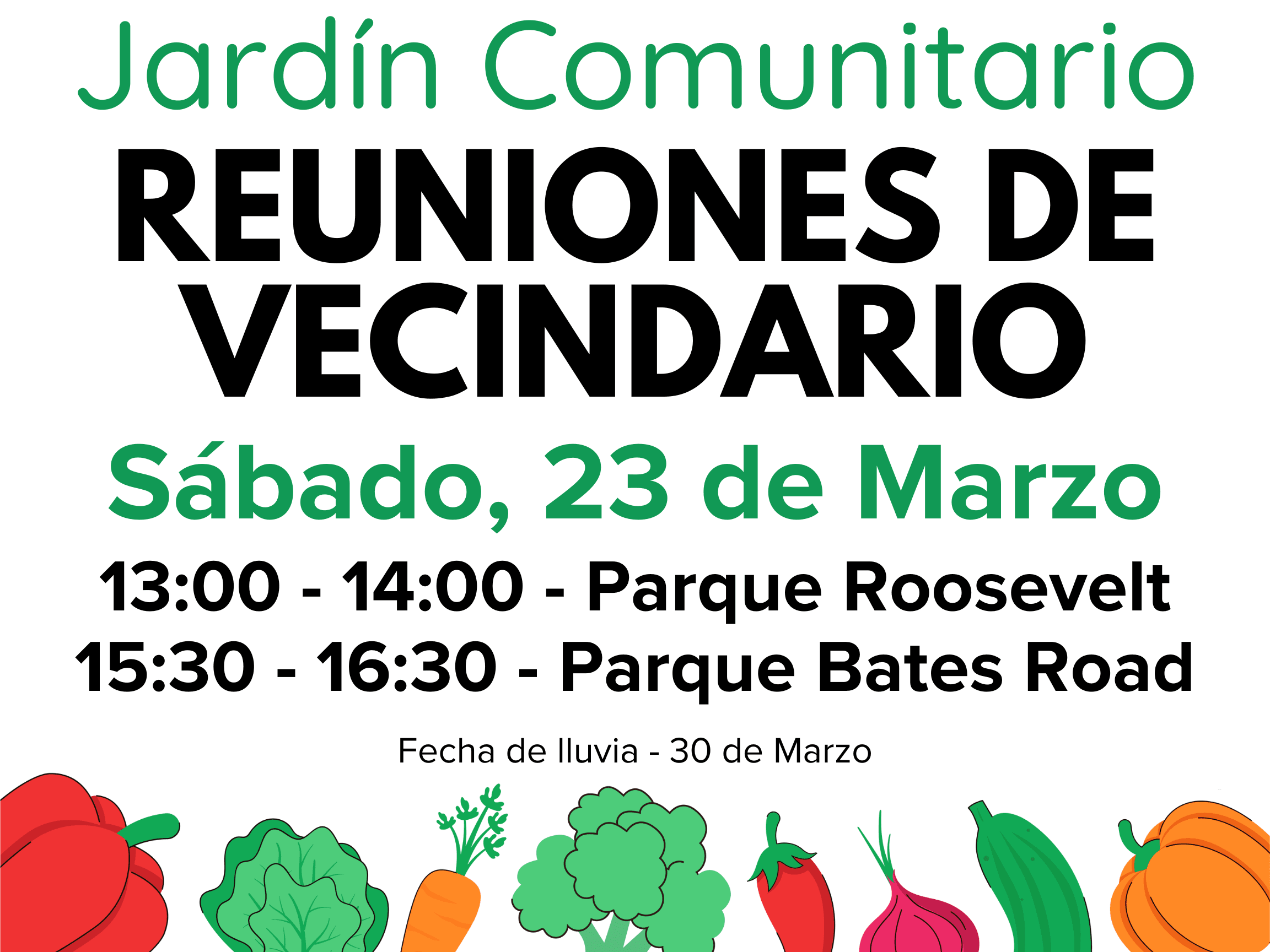 spanish community gardens meeting March 23 2024