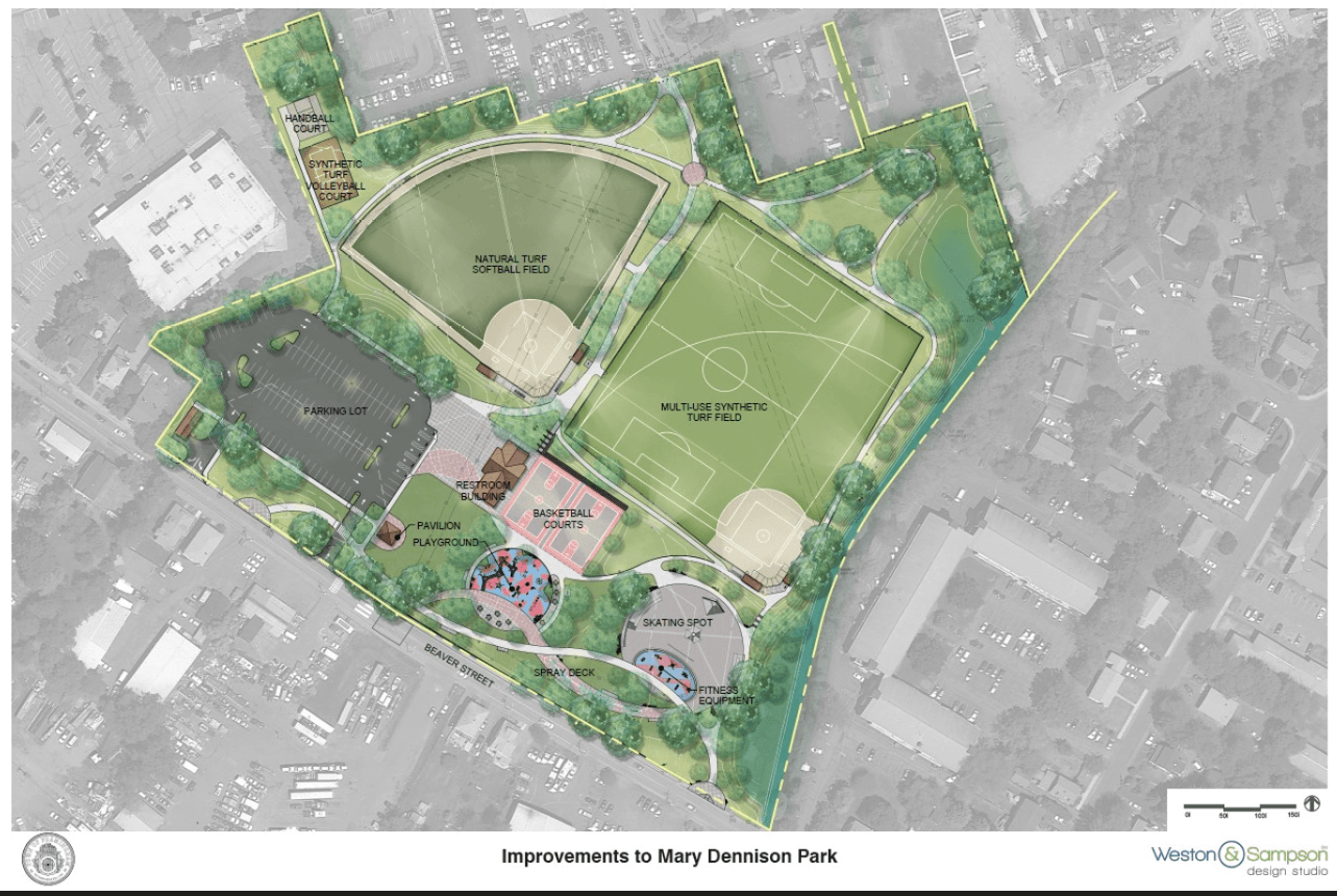 Picture showing the project for the Mary Dennison Park Project 