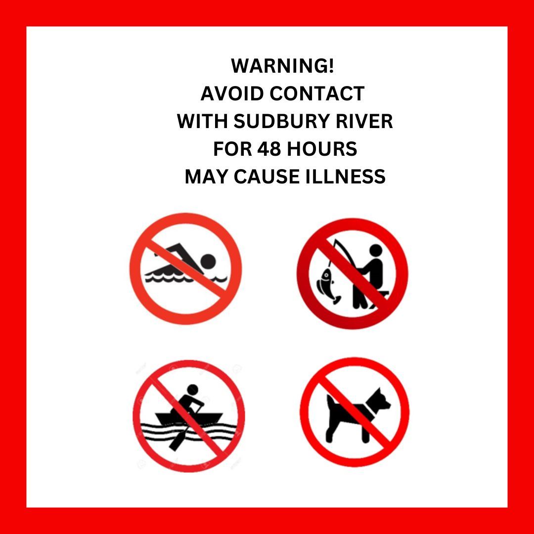 WARNING! AVOID CONTACT WITH WATER FOR 48 HOURS MAY CAUSE ILLNESS