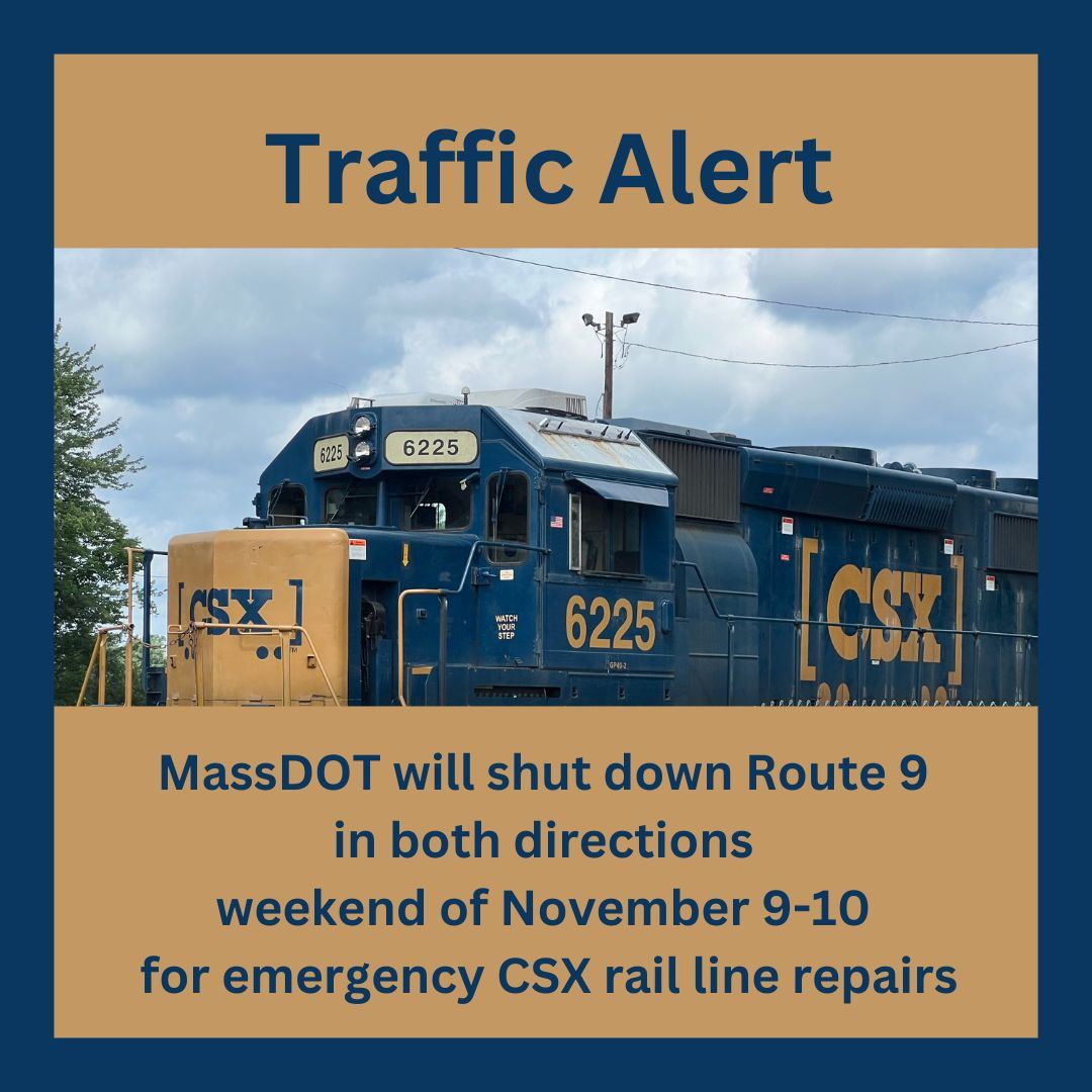 CSX emergency repairs - route 9 shutdown Nov. 9-10 2024