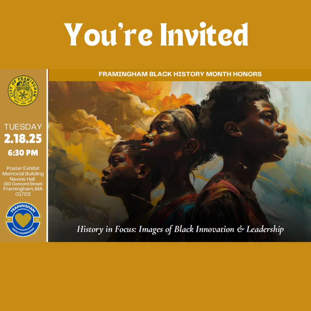 Black History Month Exhibit Nevins Hall February 18, 2025 at 6;30 p.m.
