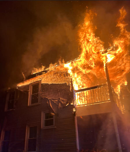 fire on Concord Stret June 21, 2025