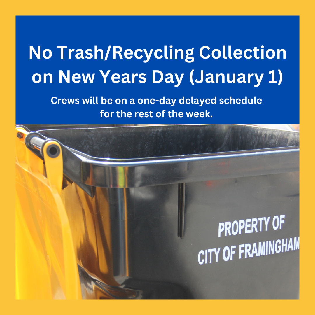 january 1 2026 trash DPW