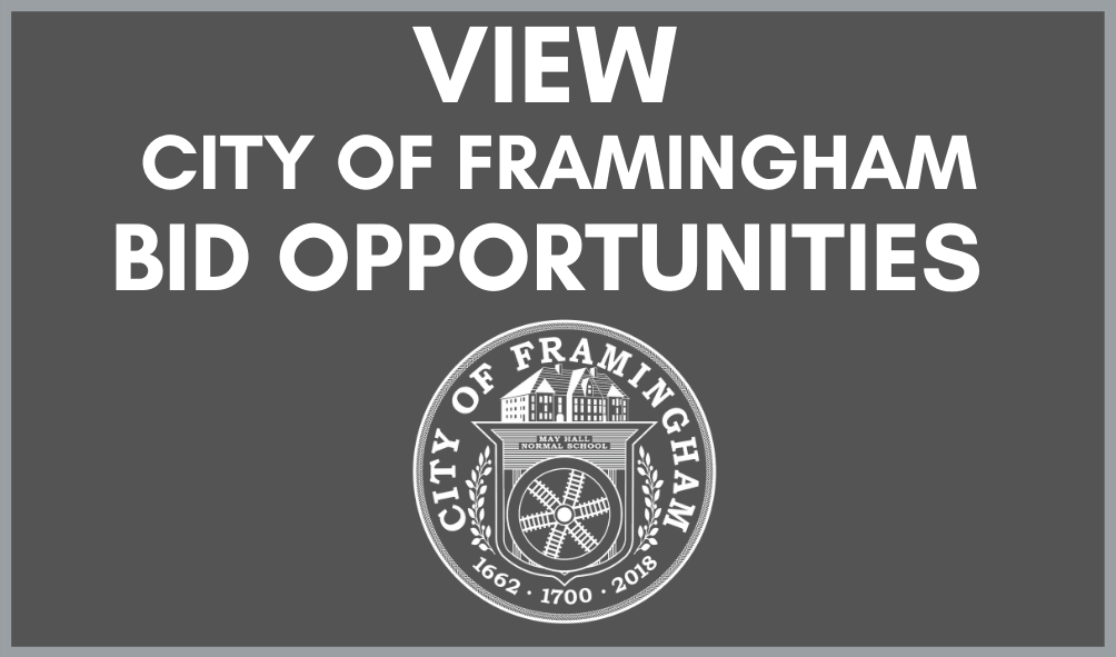 View City of Framingham Bid Opportunities with the City seal Opens in new window