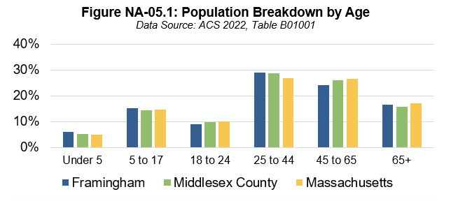 Figure NA-05.1 Population Breakdown by age