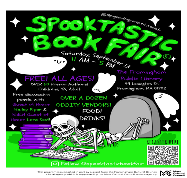 Framingham Public Library Spooktastic Book Fair 2025