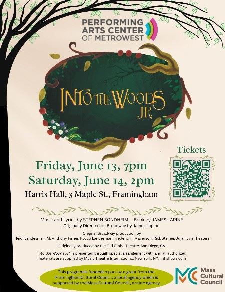 Performing Arts Center of Metrowest Inc presents Into the Woods Jr